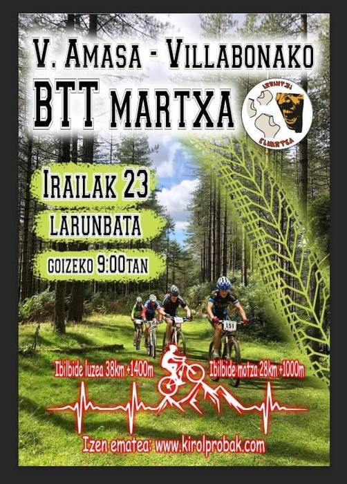 V. Amasa-Villabonako BTT martxa