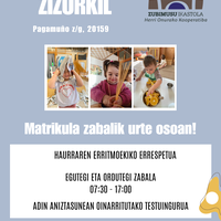 Zubimusuko haur-eskolako matrikula zabalik!