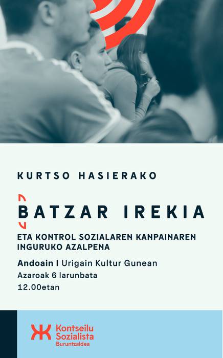 Kurtso hasierako batzar irekia eta kontrol sozialaren kanpainaren inguruko azalpena