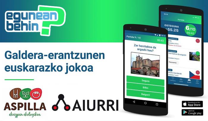 Aspillako otarra zozkatuko du Aiurrik, Egunean Behin lehiaketako denboraldi berrian