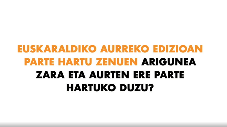 Ariguneak | Aurreko edizioko eragileei zuzendutako bideoa